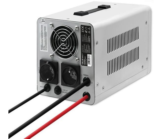 QOLTEC Zasilacz awaryjny Pure Sine Wave UPS | 800VA | 560W | Stała faza | Szary 50718 - 1088151 - zdjęcie 3